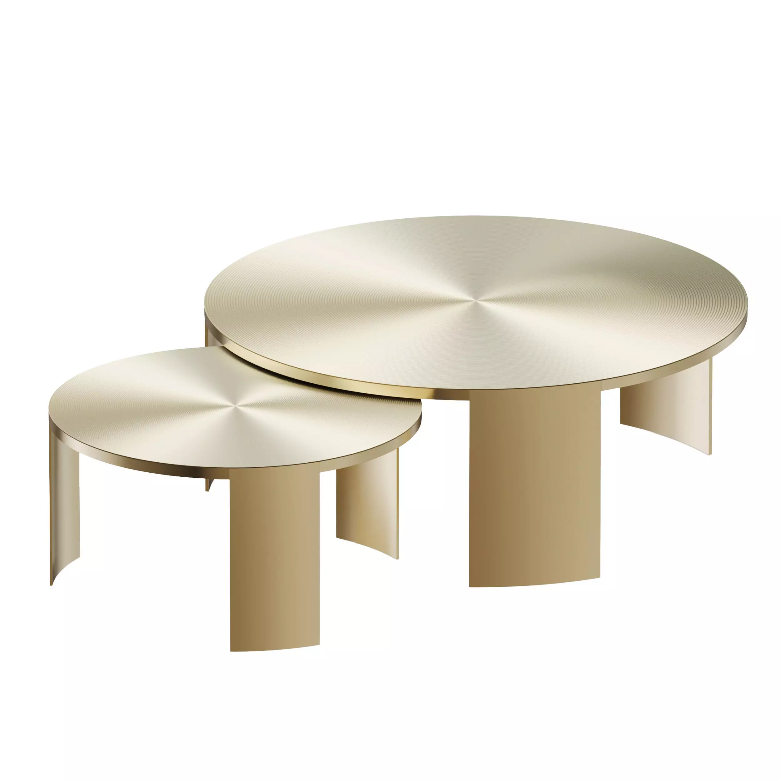 Melrose set of Two Coffee Tables 3D model_0