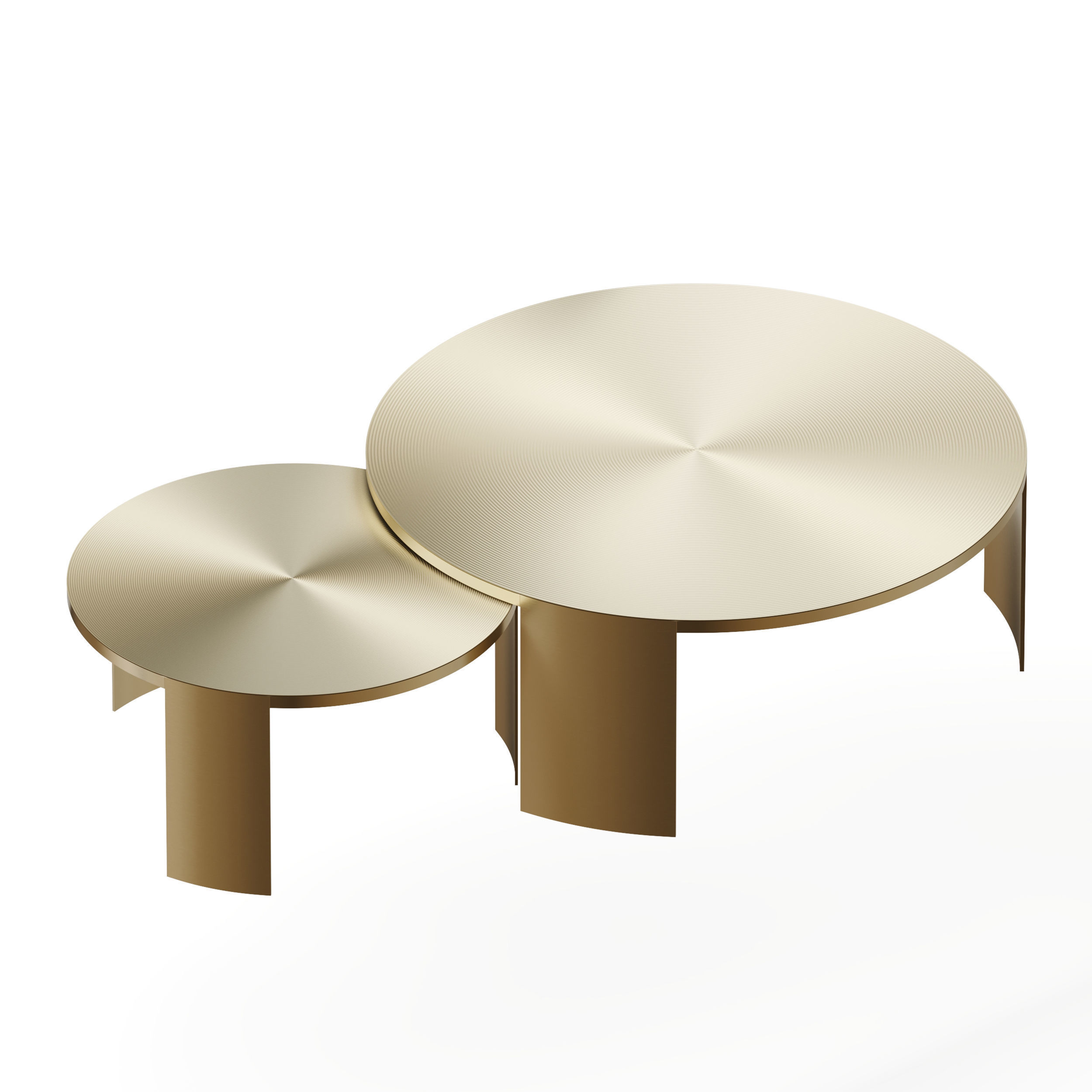 Melrose set of Two Coffee Tables 3D model_6
