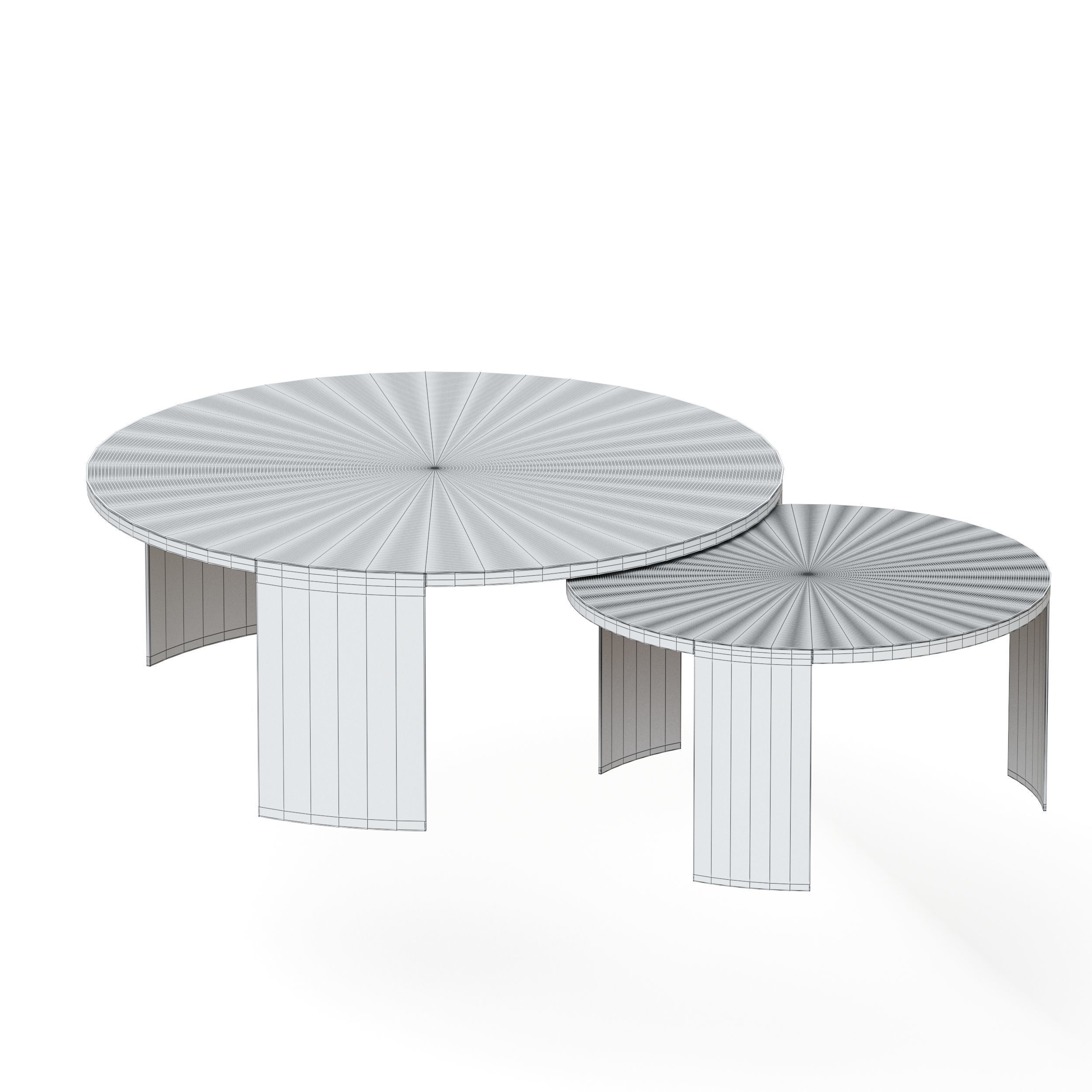 Melrose set of Two Coffee Tables 3D model_9