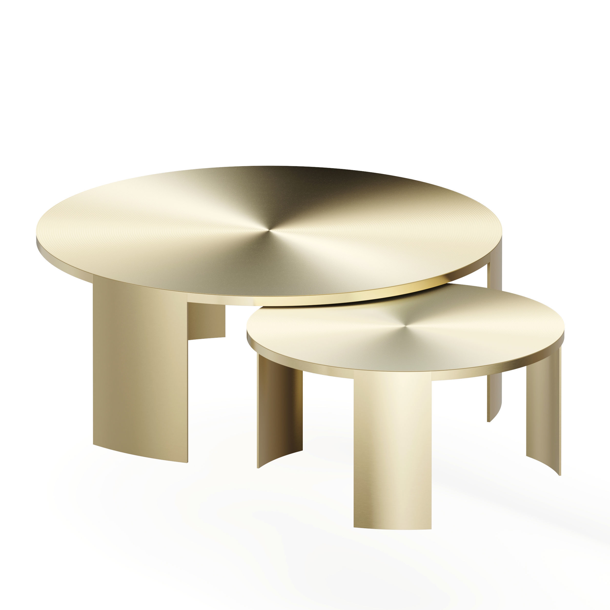 Melrose set of Two Coffee Tables 3D model_4