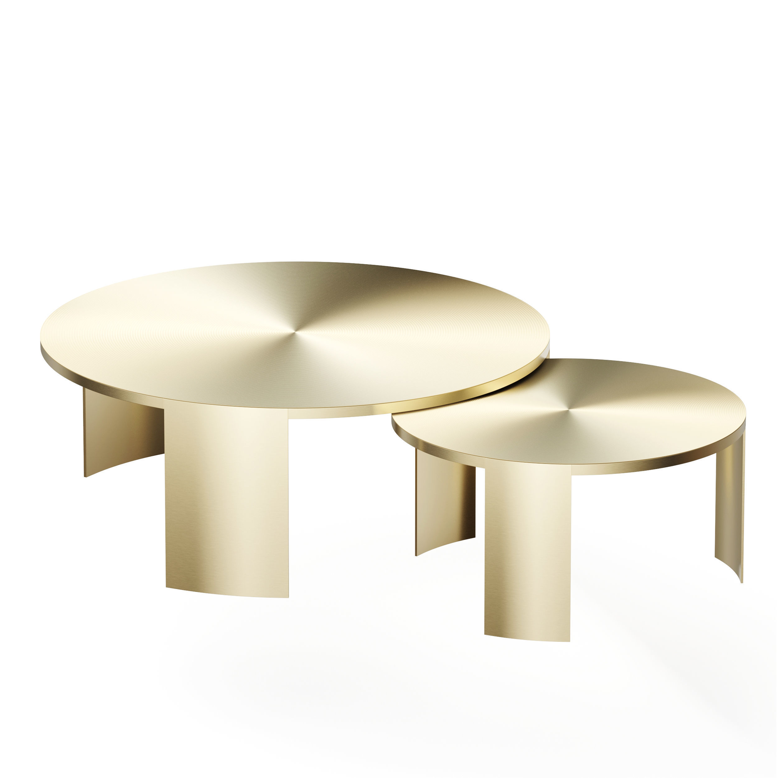 Melrose set of Two Coffee Tables 3D model_3