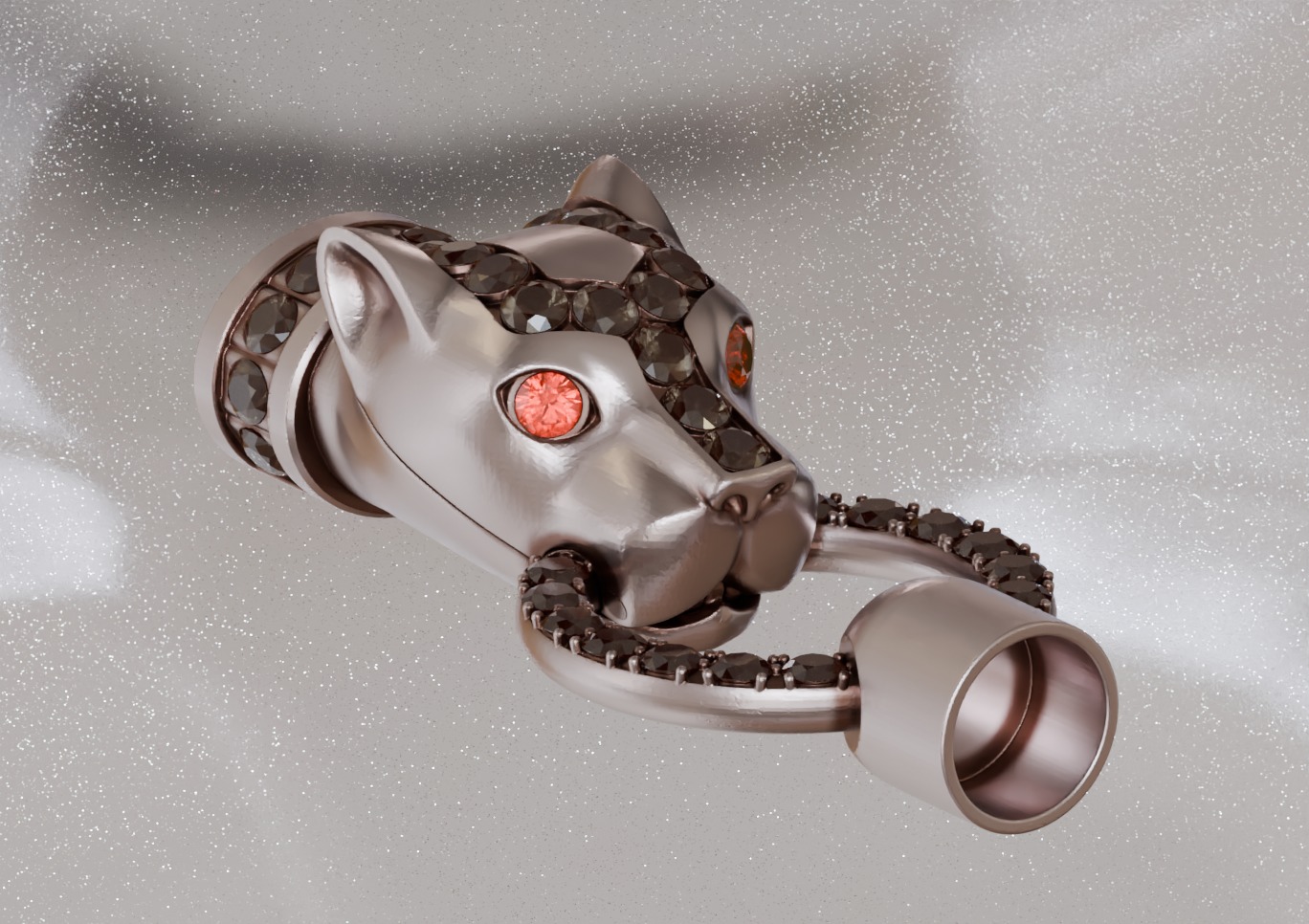 Panther bracelet 3D print model_1