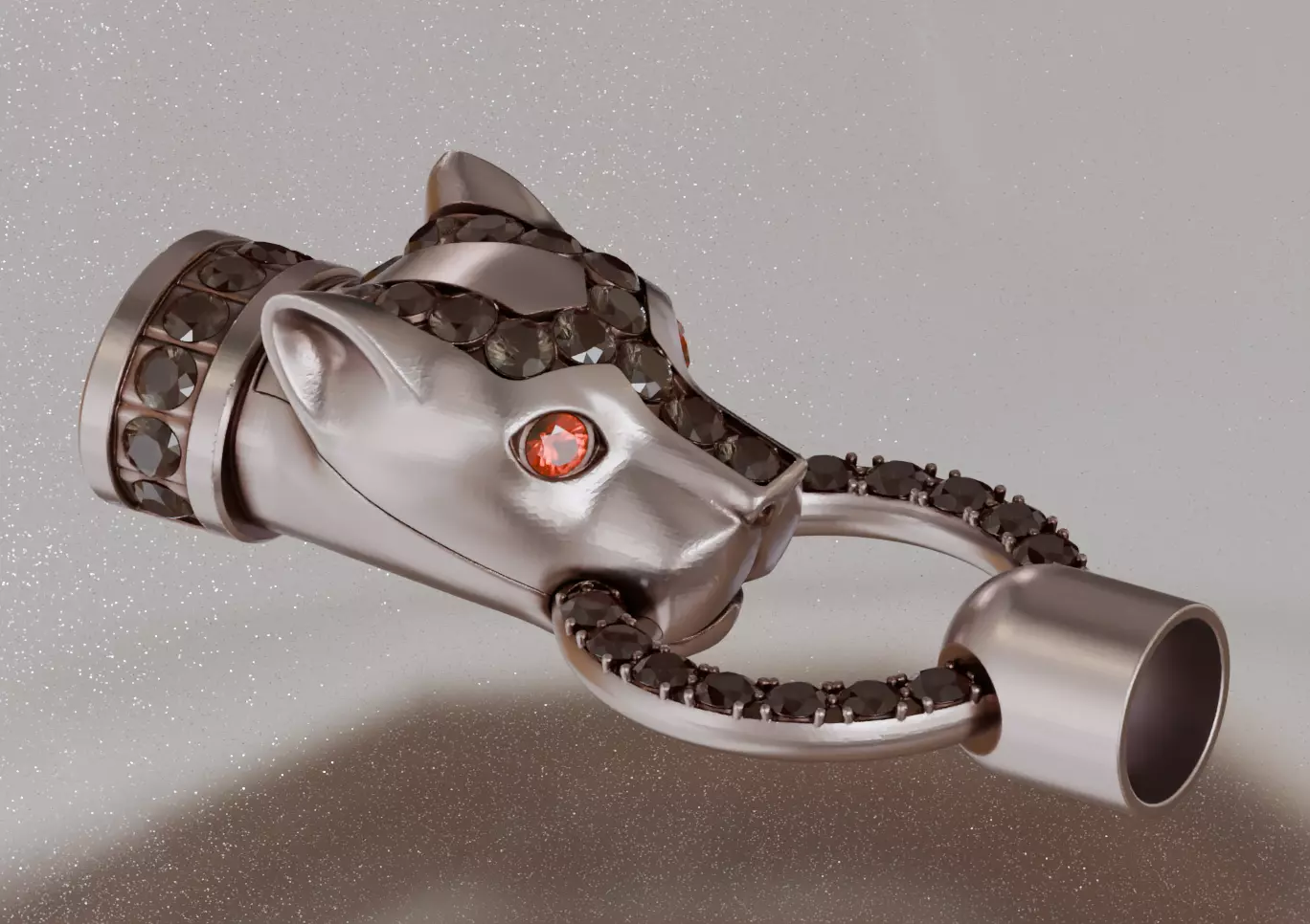Panther bracelet 3D print model_0