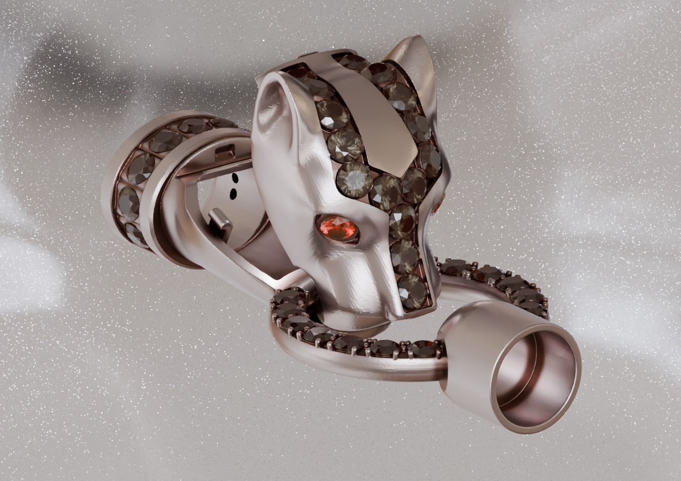 Panther bracelet 3D print model_2