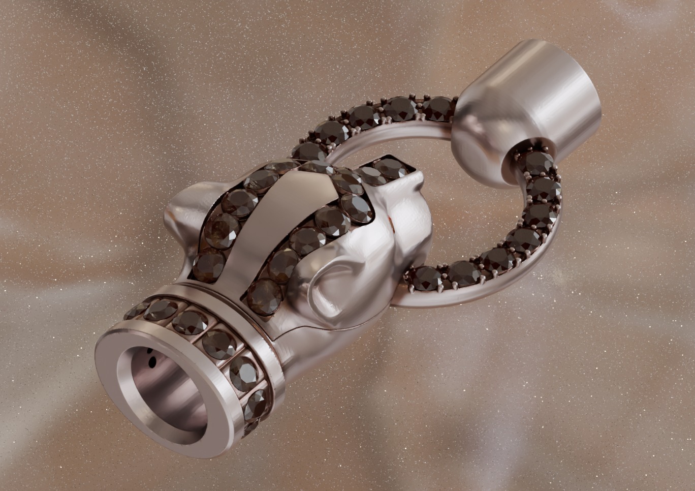 Panther bracelet 3D print model_5