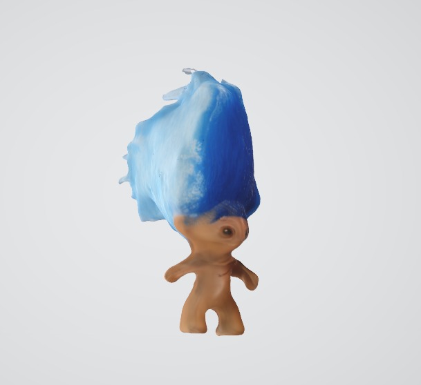 Cute Troll Toy Figure 3D Render 3D model_2