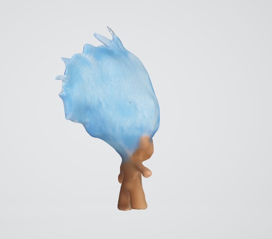 Cute Troll Toy Figure 3D Render 3D model_3