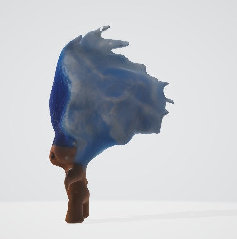 Cute Troll Toy Figure 3D Render 3D model_4