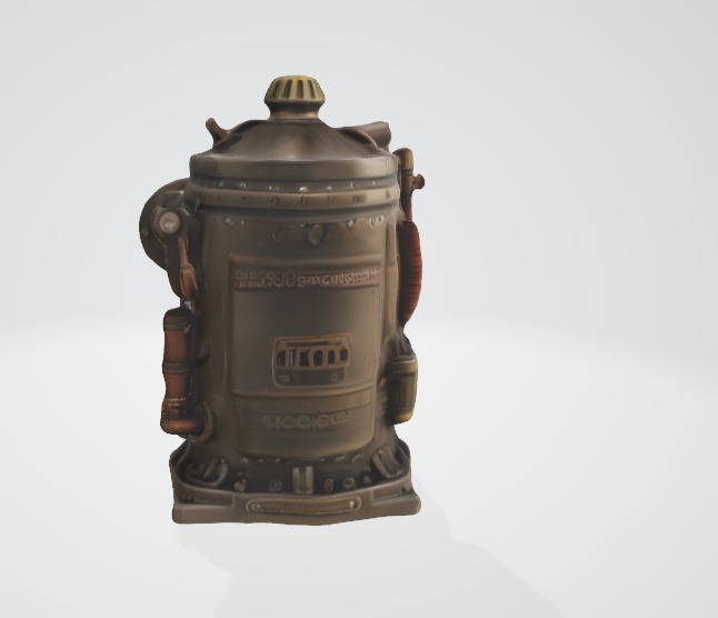 Mechanical Steampunk Time Machine 3D Render 3D model_2