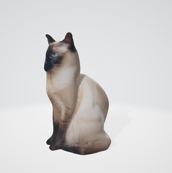 Realistic Siamese Cat 3D Model 3D model_2