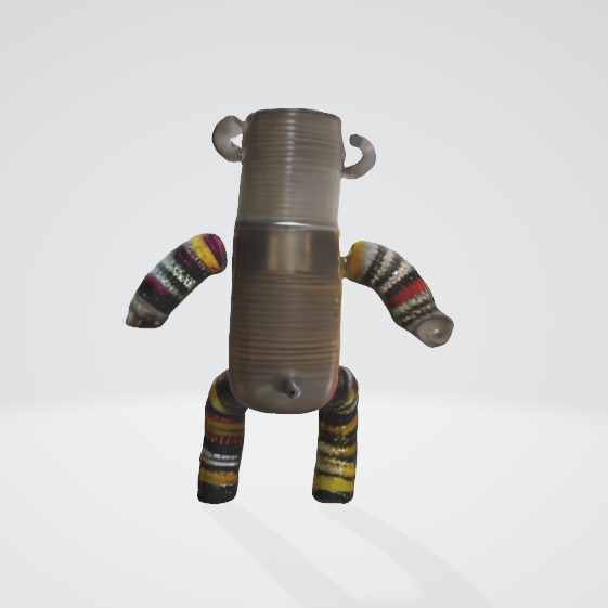 Recycled Cartoon Robot 3D Asset   3D model_4