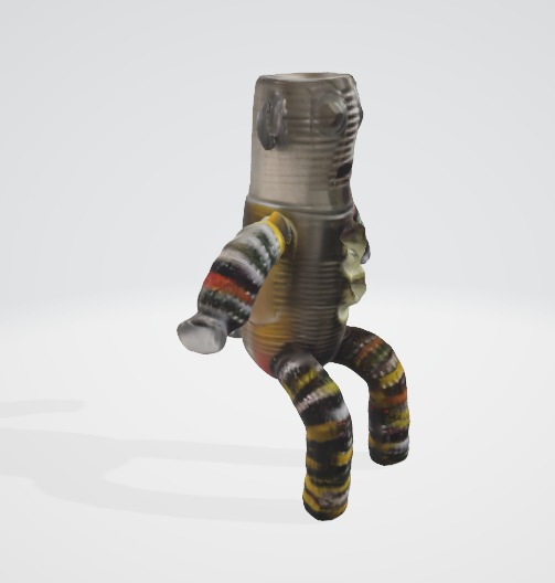 Recycled Cartoon Robot 3D Asset   3D model_1