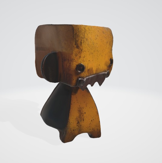 Rusty Cartoon Robot 3D Model 3D model_1