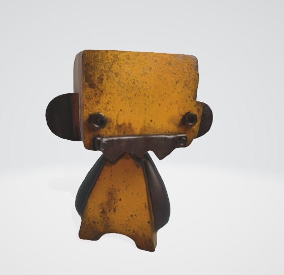 Rusty Cartoon Robot 3D Model 3D model_3