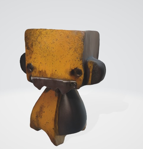 Rusty Cartoon Robot 3D Model 3D model_4