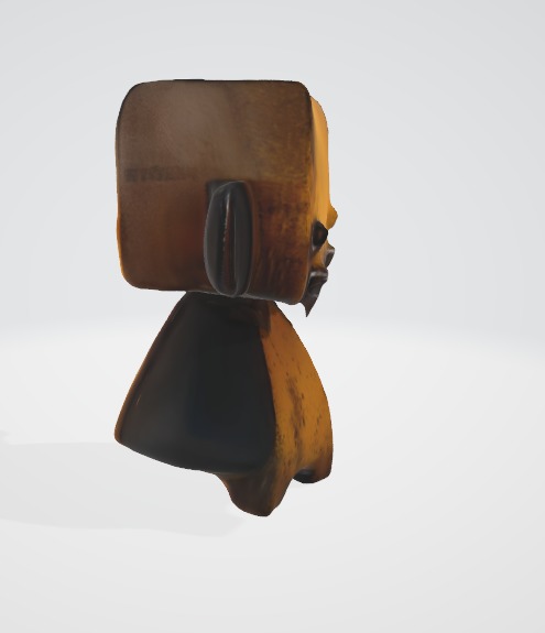 Rusty Cartoon Robot 3D Model 3D model_2