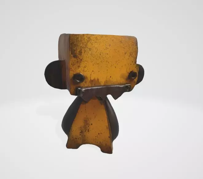 Rusty Cartoon Robot 3D Model 3D model_0