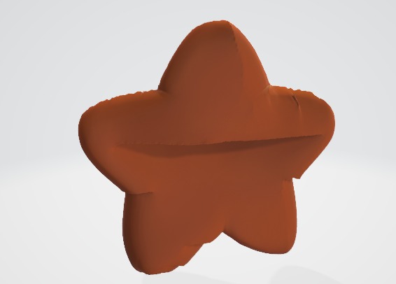 Cute Yellow Star 3D Asset 3D model_2