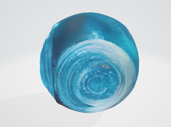 Crystalized Sphere 3D Asset 3D model_2