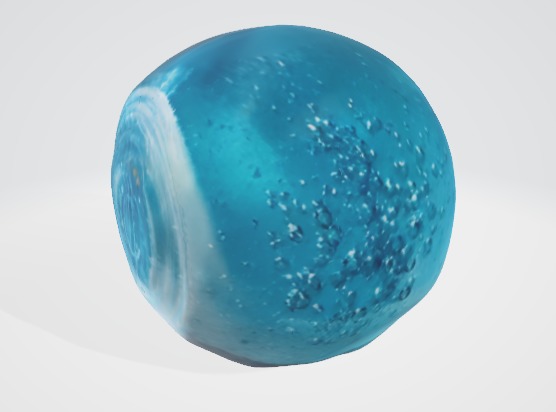 Crystalized Sphere 3D Asset 3D model_1
