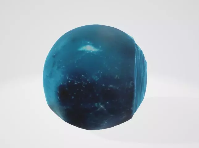 Crystalized Sphere 3D Asset 3D model_0