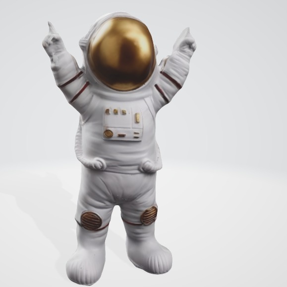 Victory Pose Astronaut 3D Asset 3D model_2