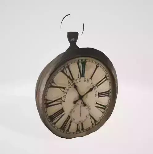 Classic Antique Pocket Watch 3D Asset