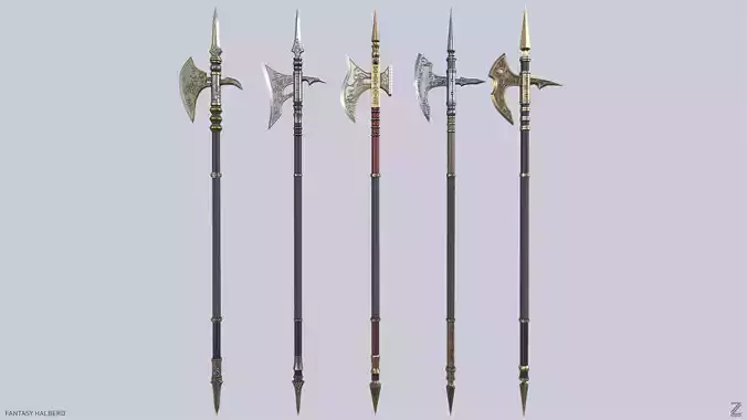 Fantasy halberd collection 