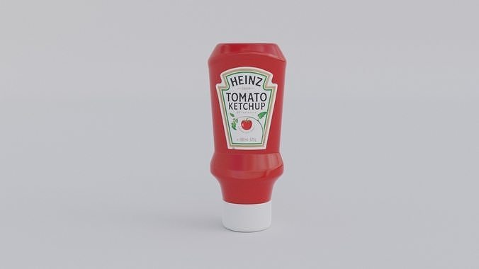 Heinz Tomato Ketchup Low-poly 3D model 3