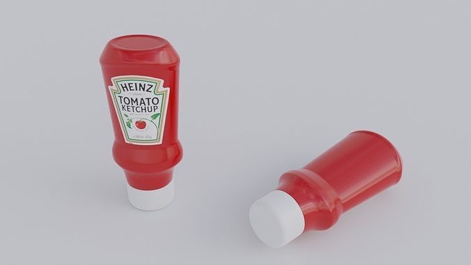 Heinz Tomato Ketchup Low-poly 3D model 6