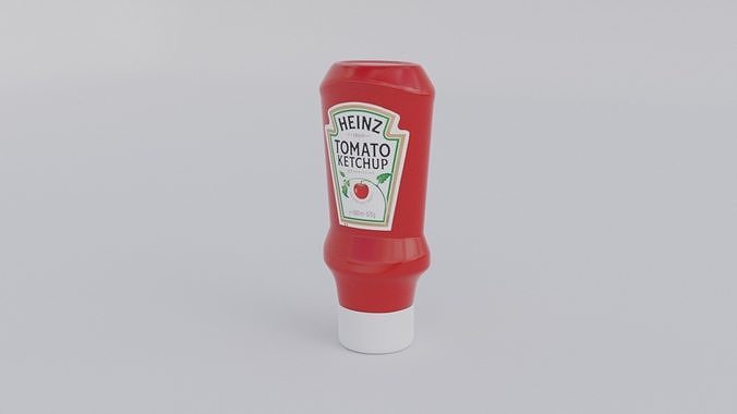 Heinz Tomato Ketchup Low-poly 3D model 2