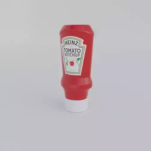 Heinz Tomato Ketchup Low-poly 3D model