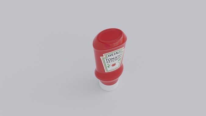 Heinz Tomato Ketchup Low-poly 3D model 4