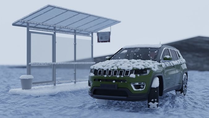 Jeep Compass 2021 3d Model 3D model
