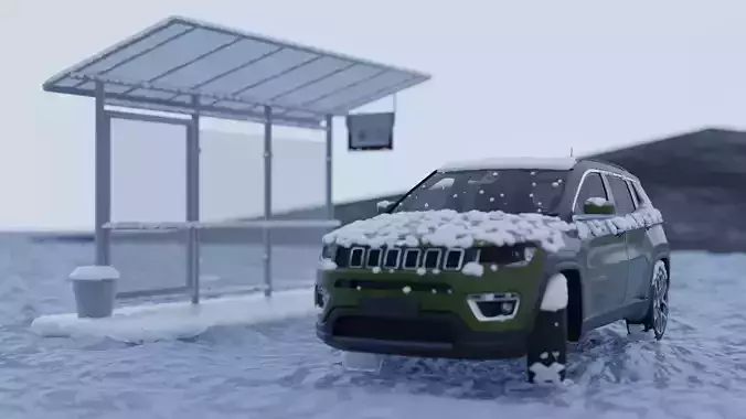 Jeep Compass 2021 3d Model