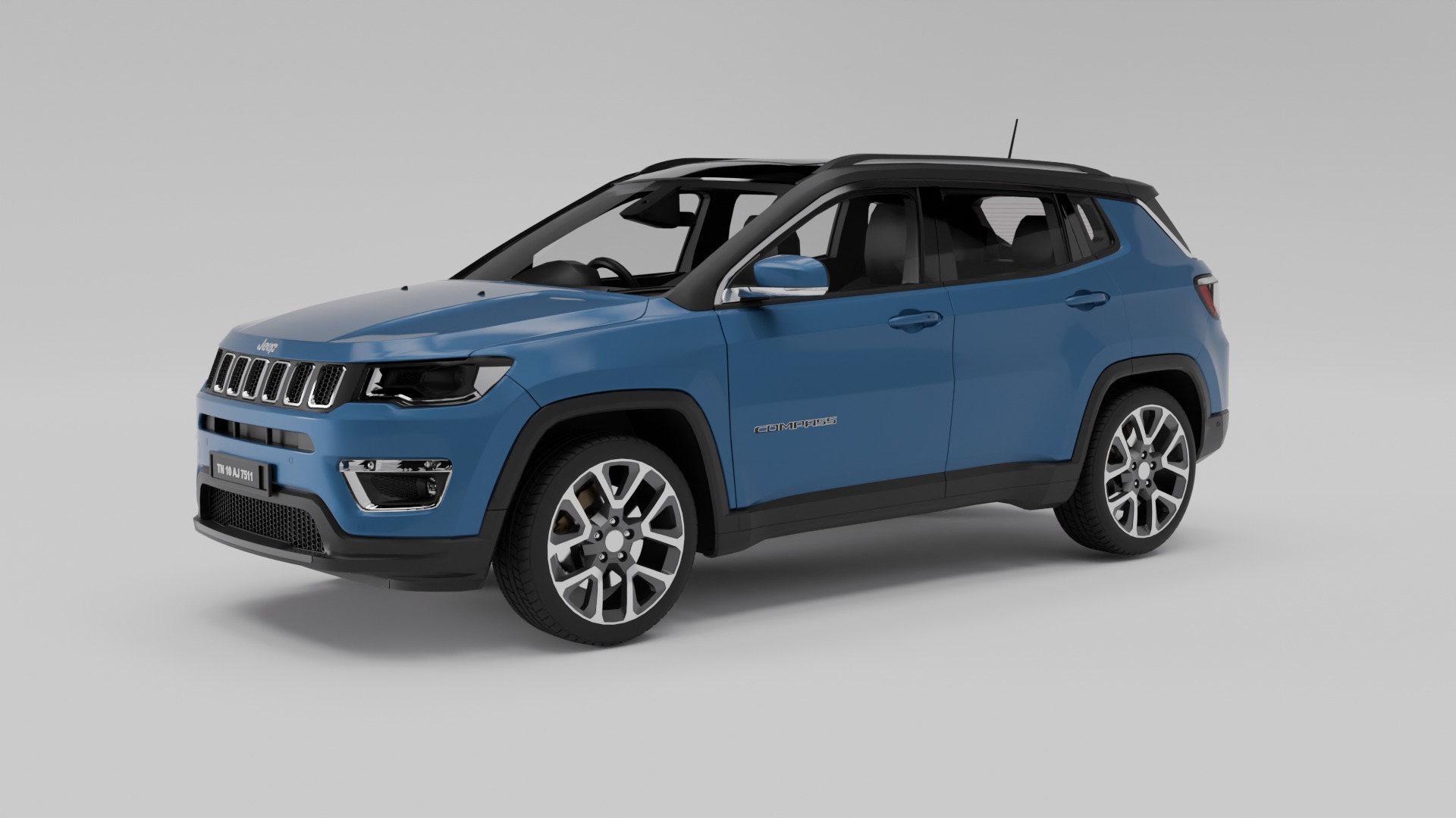 Jeep Compass 2021 3d Model 3D model_2
