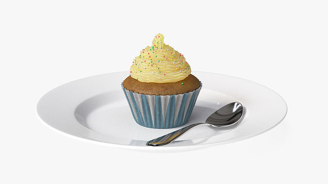 Cupcake Dessert 3D model 6