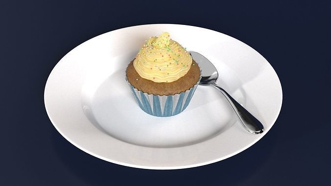 Cupcake Dessert 3D model 3