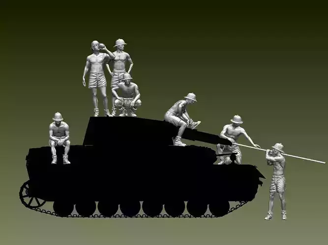 German  Tank crew  Afrika Korps ww2