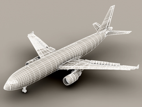 Airbus A300 Lufthansa 3D model_8
