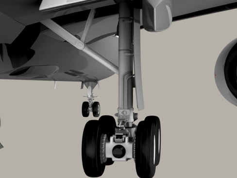 Airbus A300 Lufthansa 3D model_5