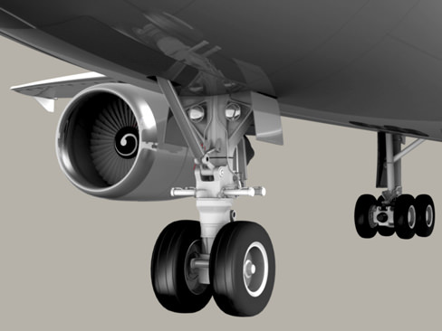 Airbus A300 Lufthansa 3D model_4