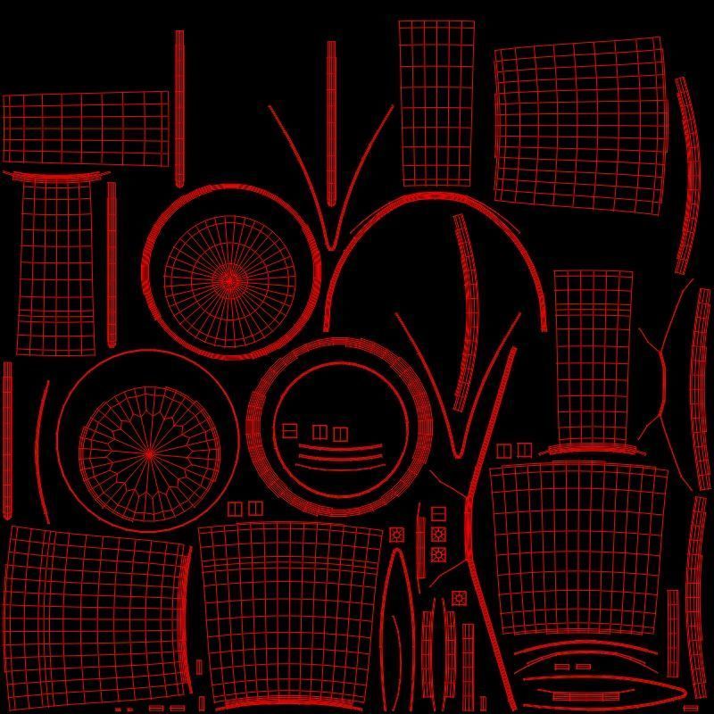 Plastic Bucket Low-poly 3D model_7