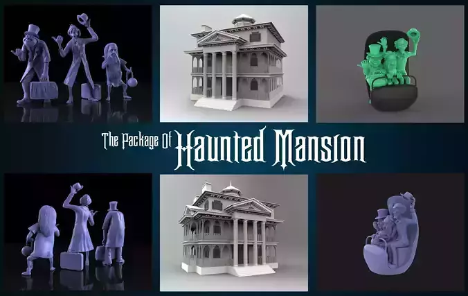 Disney Haunted Mansion 3D Printable STL Package 3D print model
