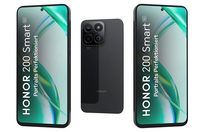 Honor 200 Smart Black 3D model