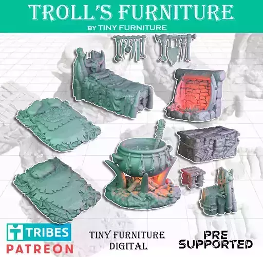 Trolls Furniture 3D print model