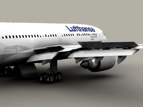 Airbus A310 Lufthansa 3D model_2