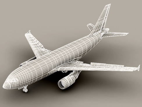 Airbus A310 Lufthansa 3D model_8