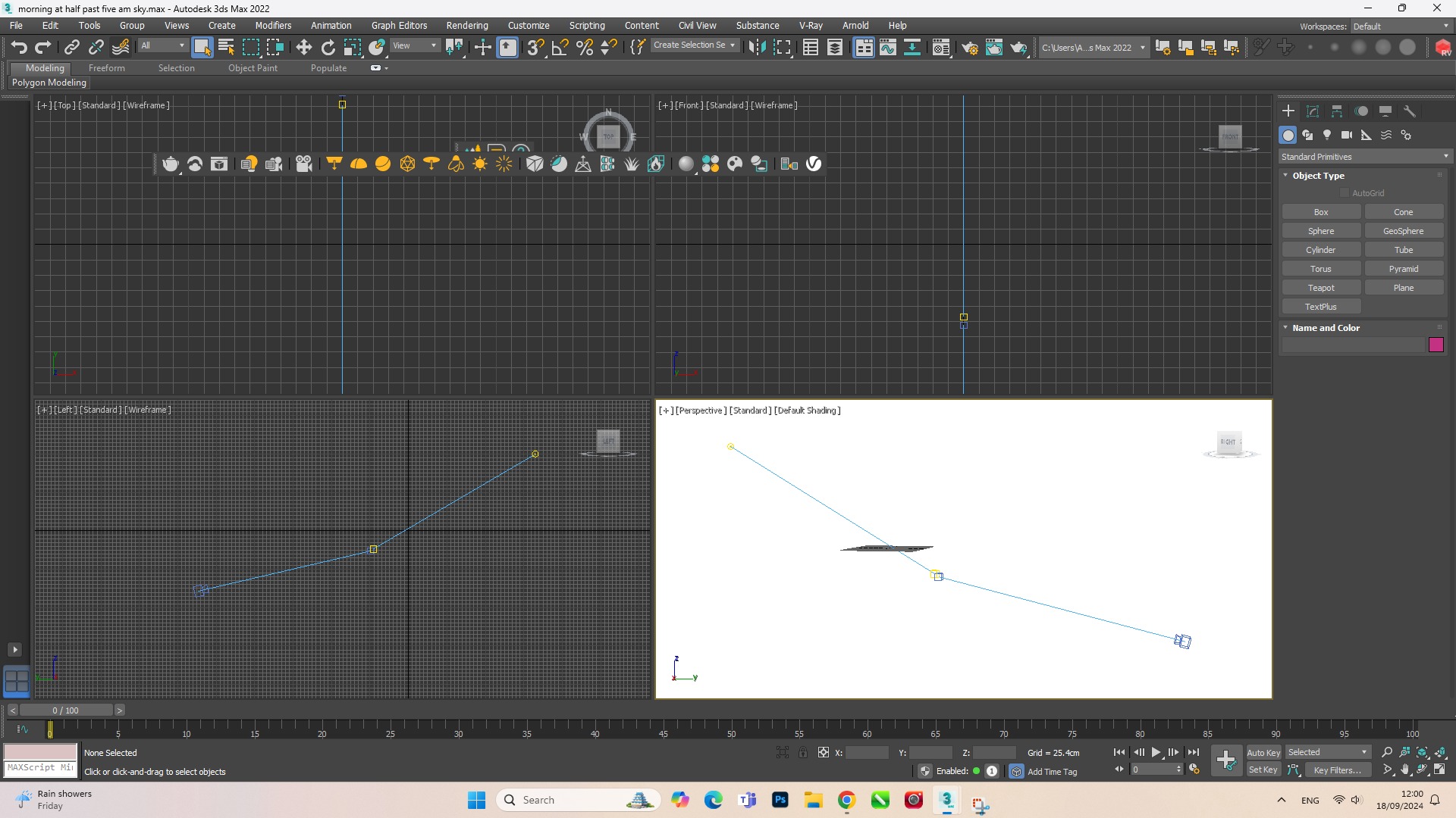 Morning At Half Past Five AM Sky 3D model_10