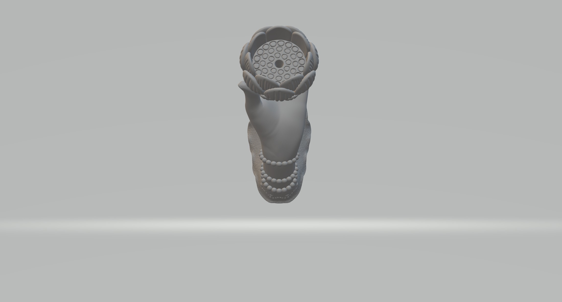 Guanyin Buddha Hand - Lotus 3D model_5